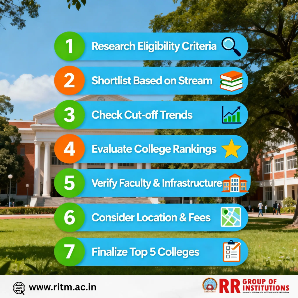 Step-by-step College Shortlisting Process