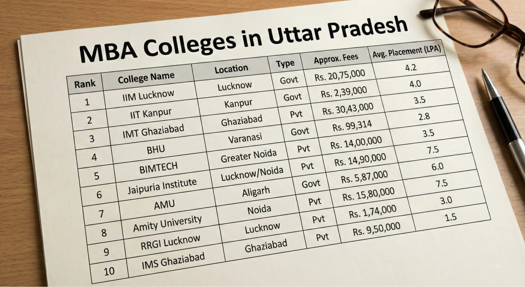MBA Colleges in Uttar Pradesh