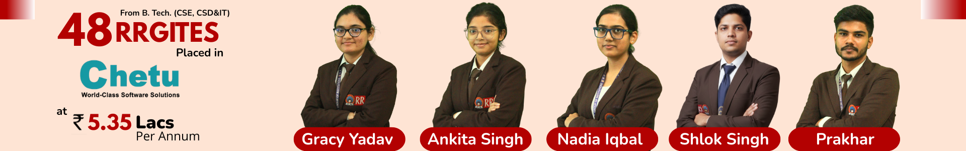 From B. Tech. (CSE, CSD&IT)