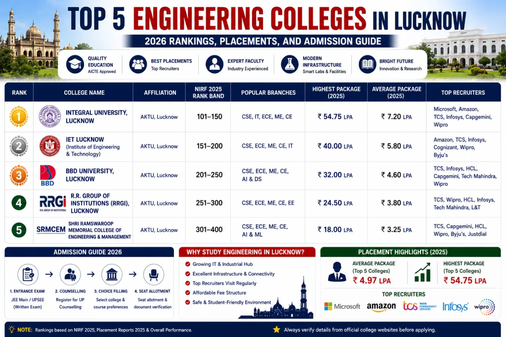 Top 5 Engineering Colleges in Lucknow
