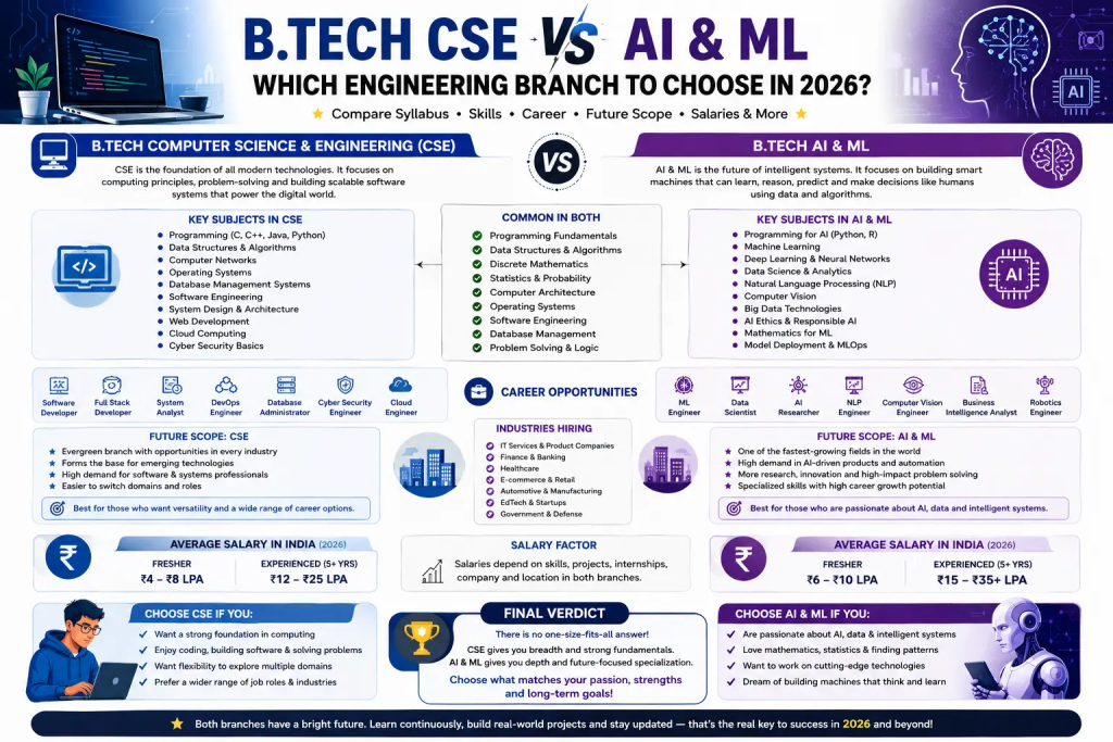 B.Tech CSE vs AI & ML