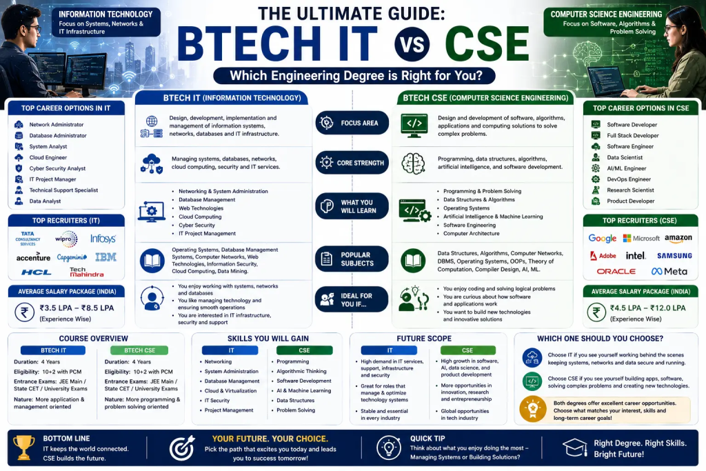 BTech IT vs CSE
