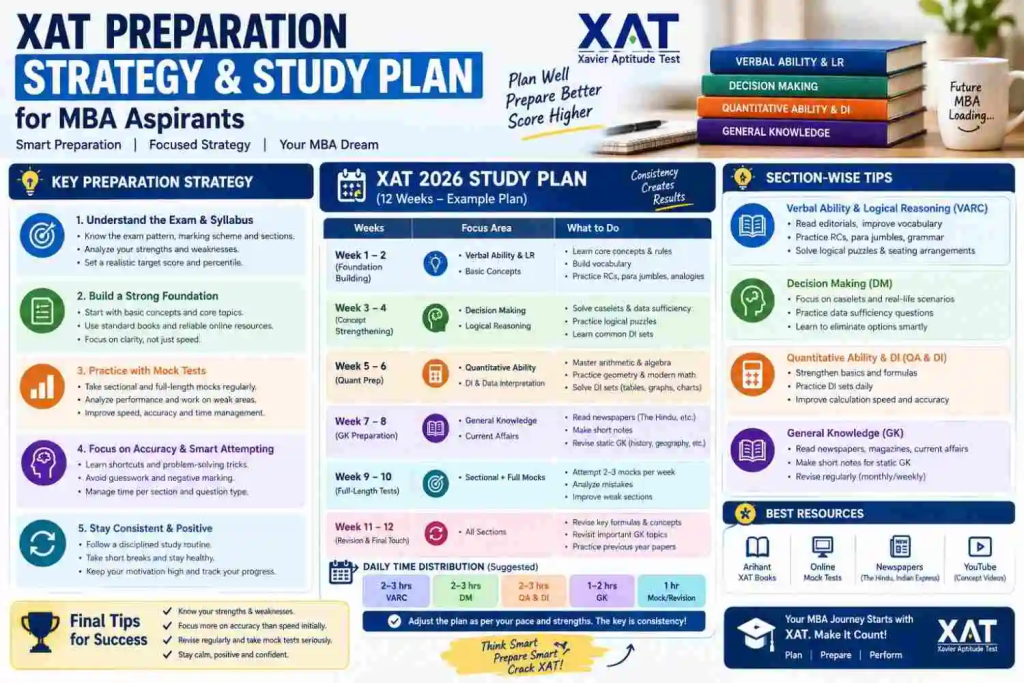 XAT preparation strategy and study plan